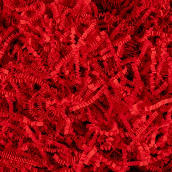 Wiórki papierowe wypełniacz papierowy CZERWONY typu ZigZag PREZENTY 108 kg